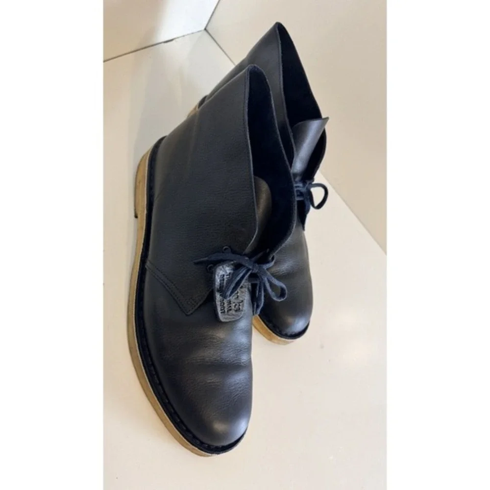Clarks Originals‎ Desert Boot Navy Tumble Leather Chukka Mens 13 M Vintage 48-10